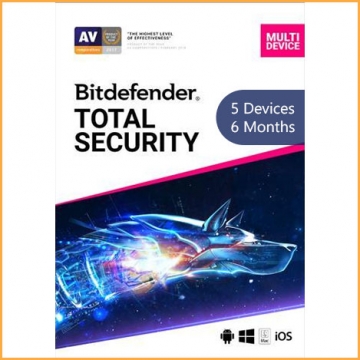 Bitdefender Total Security Multi Device - 5 Devices - 6 Months [EU]