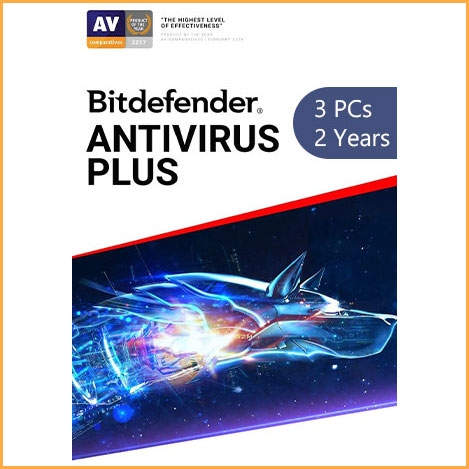 Bitdefender Antivirus Plus - 3 PCs - 2 Years [EU]