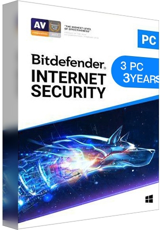 Bitdefender Internet Security 3 PCs  3 Years [EU]