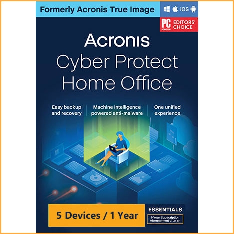 Acronis Cyber Protect Home Office Essentials - 5 Devices - 1 Year [EU]