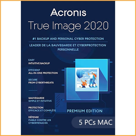 Acronis True Image 2020 - 5 PCs MAC [EU]