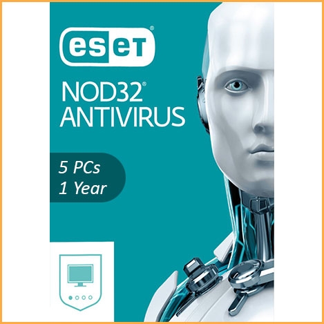Eset Nod32 Antivirus Security - 5 PCs - 1 Year