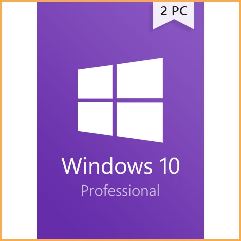 Windows 10 Professional Key - 2 PCs